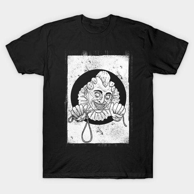 Grimaldi (White print) T-Shirt by Bloody Savage